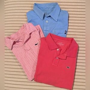 Vineyard Vines Kids Polo Shirt - Coral Pink